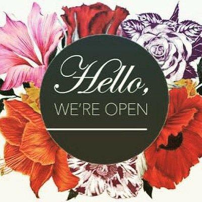 Come on in we are open!