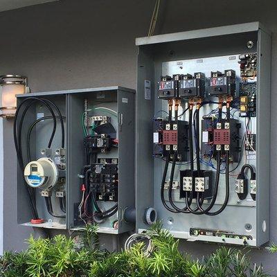 residential stand by generator service electrical panel