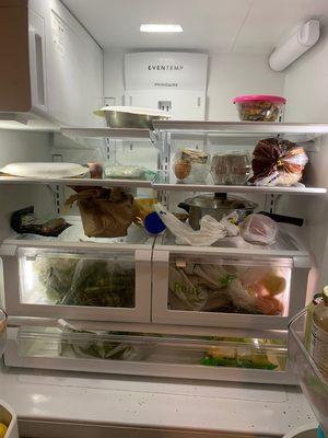 The fridge we clean in the air bnb