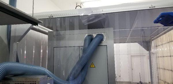 Installation of Duct to vent Machine out of Building