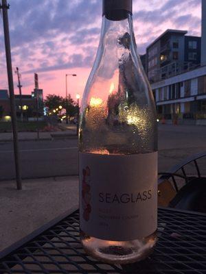 Sun, Mon, Tues are half price wines. Score an outside table on a nice night & pay $13 for a tasty Rose' and city life is pretty good!