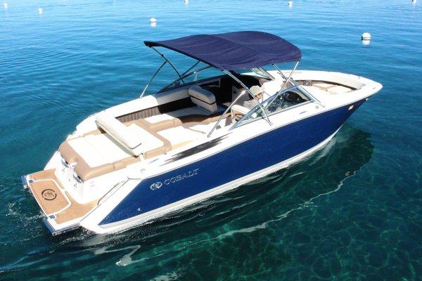 Our 2015 26' Cobalt SD!  This is a must have for your Lake Tahoe lakefront rental home.