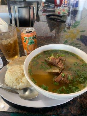 Beef soup ... tasted like homemade... comfort food