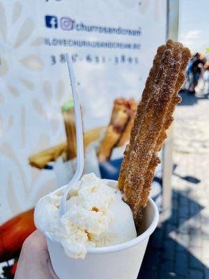 Best churro ever! You can have it filled with guava jelly, Nutella and other flavors ($10)