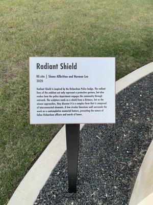 Radiant Shield sculpture explanation