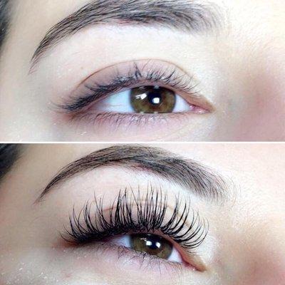 Before and after! Lashes by Shannon