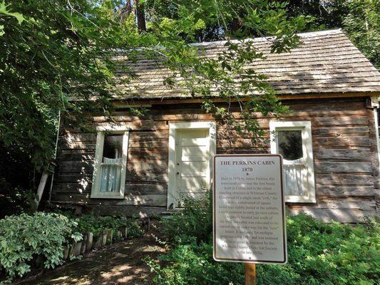 Original log cabin on the property