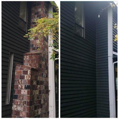 Here is a fireplace and chimney that we completely removed. We install new siding and patched all holes so it looks like it was never there.