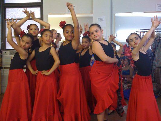 Flamenco Students at Lotus Music and Dance