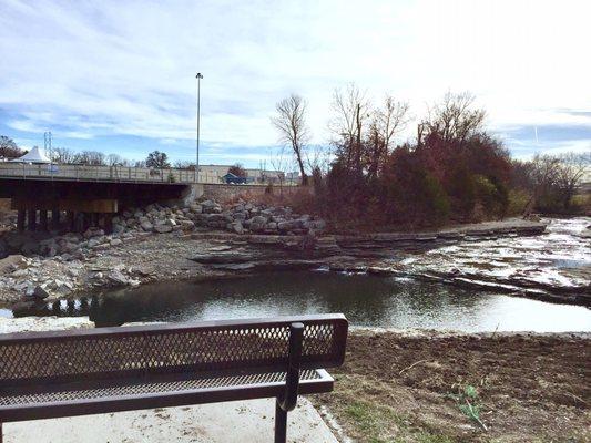 View at bench before get into the park or bike/walking trail.  11/24/2017