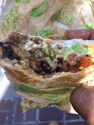 Steak burrito