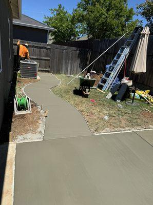 Pathway and patio extension