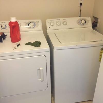 Clean the washer and dryer