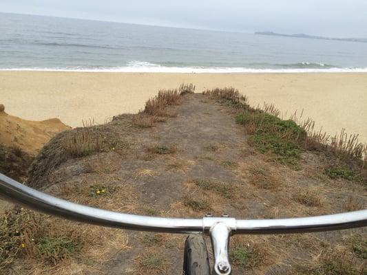 A beach ride after yoga! Please