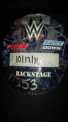 WWE back stage Denver 2016