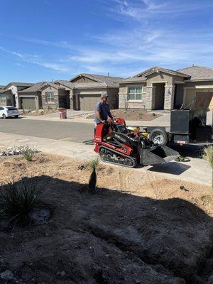 Irrigation and landscaping installation