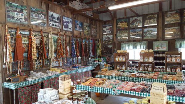 Themed fall aprons, locally made.