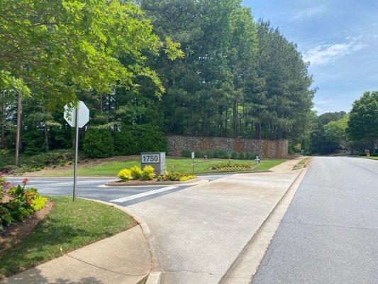 Entrance to the office Park off Founders Parkway