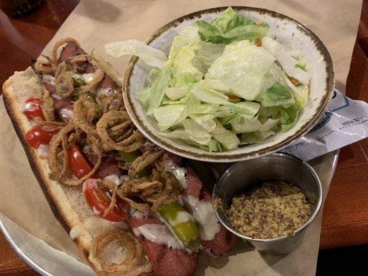 Chicago Dog w/ sad salad