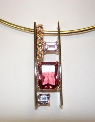 One of a kind "ladder" pendant