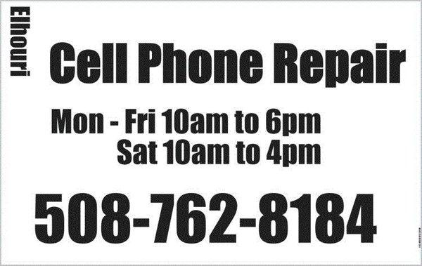 cell phone & computer repair , open 6 days.