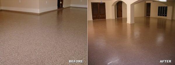 We love epoxy flooring!