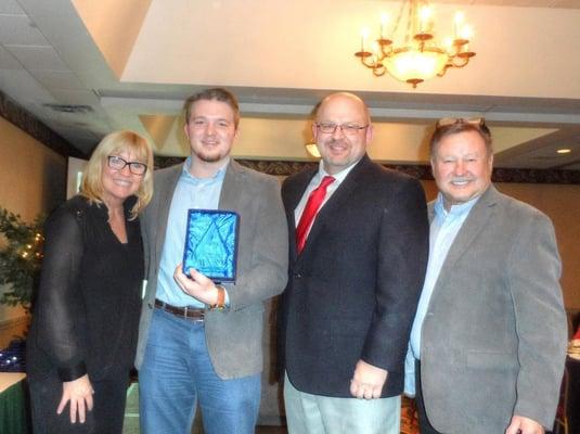 Receiving an award for most units sold in the OHIO VALLEY REGION