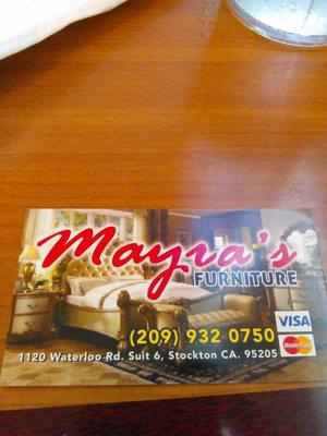 Mayra's Furniture - The address