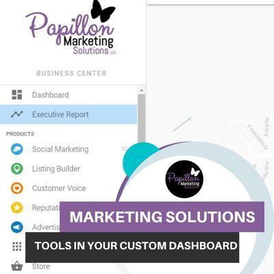 Our Papillon Dashboard can manage your online listings, online reviews, social media, and brand reputation. Contact us for more information.