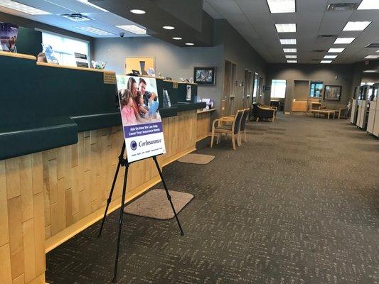 Teller line at Minnesota Avenue CorTrust Bank branch in Sioux Falls, SD.