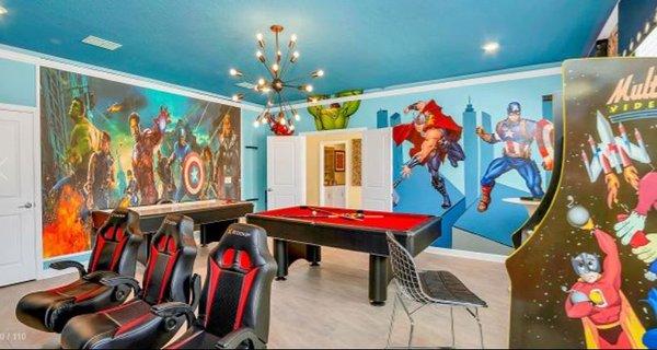 Champions Gate Themed Game Room