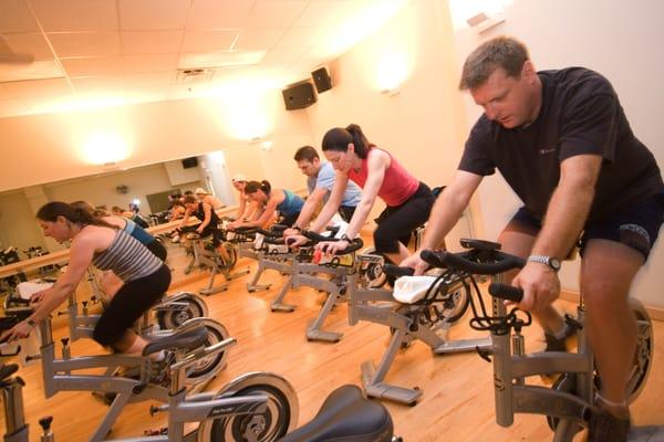 Biking classes and other group exercise classes.