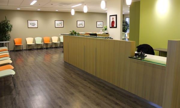 Our front desk lobby where you'll be greeted by a member of our professional and friendly staff.