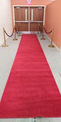 Roll out the red carpet and put the stanchions and ropes down for a special celebration!