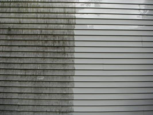 Aluminum siding before and after...