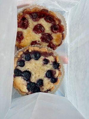 Cherry and Blueberry Tarts!