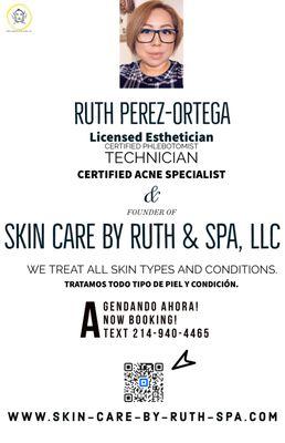 Licensed Esthetician Ruth Pérez-Ortega