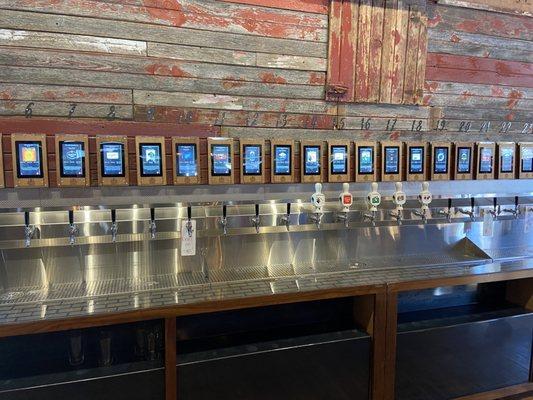 Over 30 self serve taps