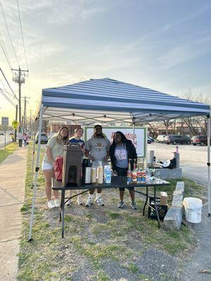 We serve free coffee on Friday mornings in our parking lot starting at 7am whenever public school is in session. Come by for a cup!