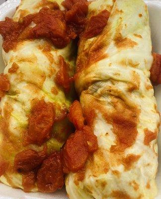 Handmade cabbage rolls