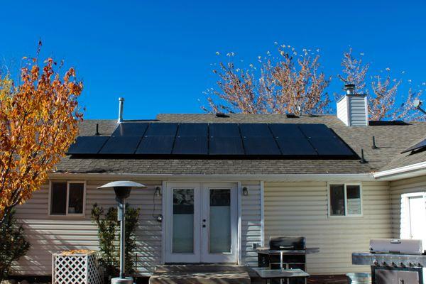 Whether on the front or back of the home, solar improves the aesthetic.