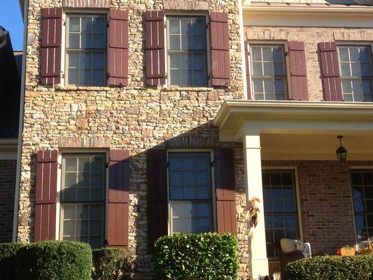 New shutters (first ones weren't built & sealed right) in Roswell GA