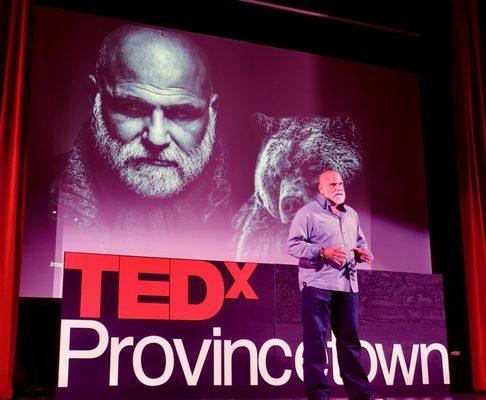 My doing a culture themed TEDx Talk at TEDxProvincetown 2018