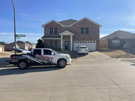 Customer roof inspection