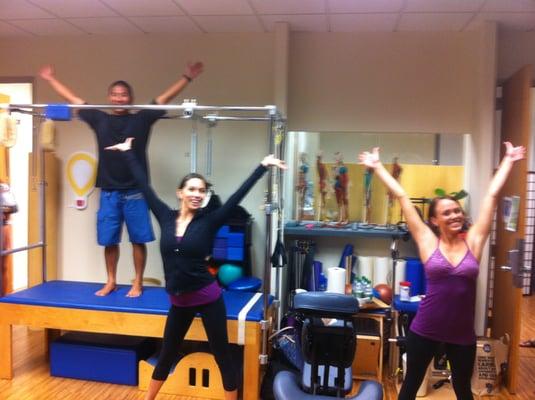 We're all winners after a Pilates workout.