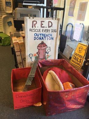 Donations for local shelter