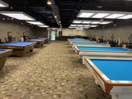 4 ball tables and 3 cushion tables