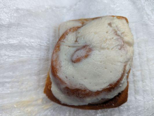 Cinnamon Roll (without raisins), $5