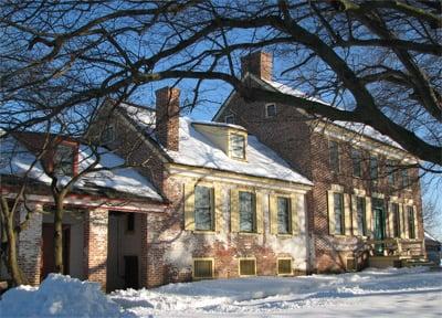 A winter scene at the John Dickinson Plantation in Dover, DE