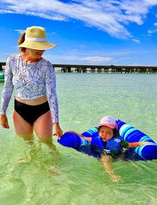 Baby friendly pontoon tour